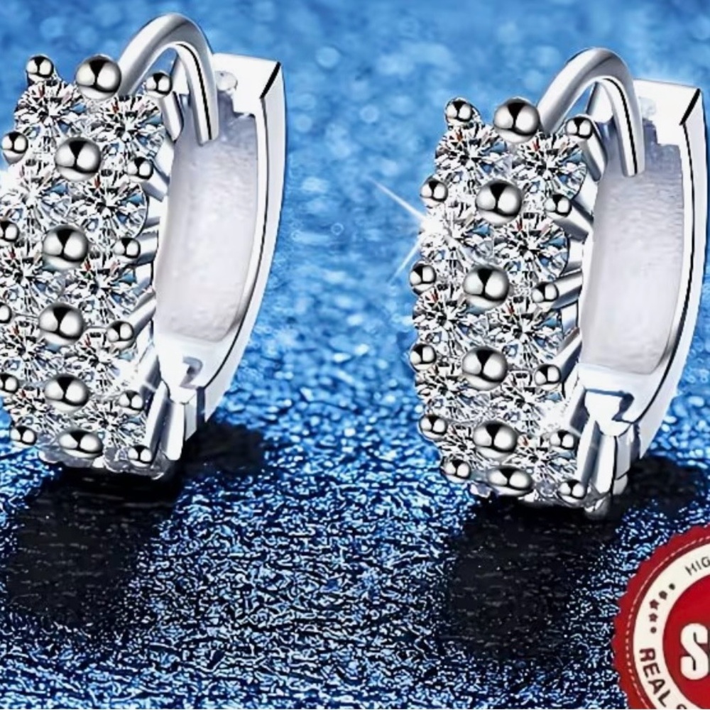 Elegant Silver Hoop Earrings